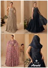Aarohi By Sayuri Chinon Silk Designer Party Wear Gown Surat Wholesale Market